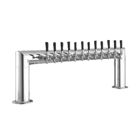 Perlick 4009-12B Pass-Thru Draft Beer Tower Countertop 46"W X 14"H