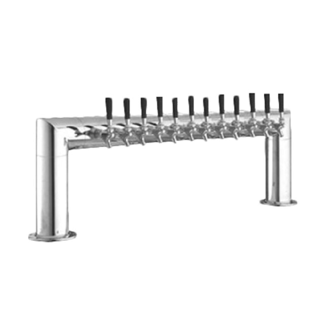 Perlick 4009-12B Pass-Thru Draft Beer Tower Countertop 46"W X 14"H