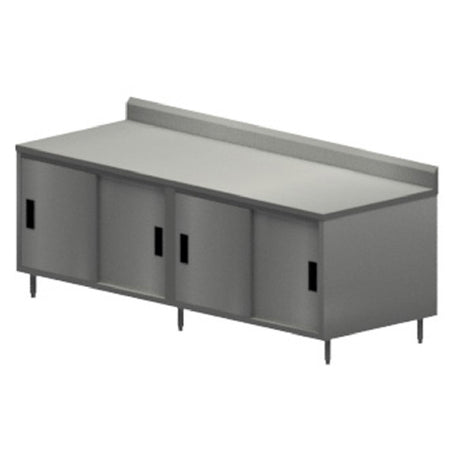 BK Resources CSTR5-3096S Chef Table Cabinet Base With Sliding Doors 96"W X 30"D X 39-3/4"H Overall Size