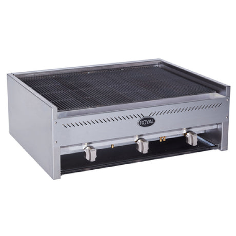 Royal Range Of California RCB-36_LP Heavy Duty Charbroiler Gas Countertop