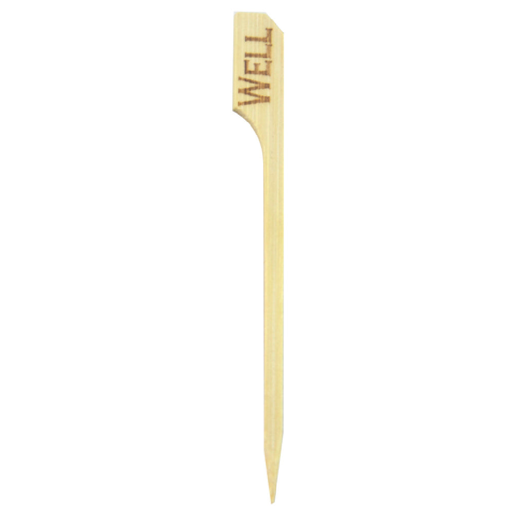 PacknWood 210BBWELL9 - Steak Marker, 3.5", "WELL" Cooked Label