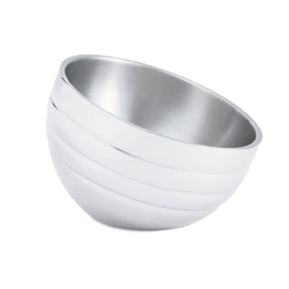 Vollrath 46585 Angled Beehive Insulated Double-Wall Bowl 1.9 Quart (1.8L) 18/8 Stainless Steel With Mirror Exterior Finish & Satin Interior Finish