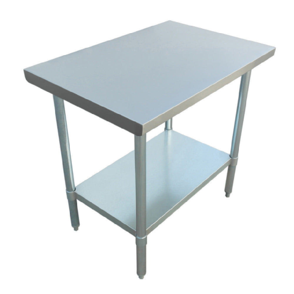 Admiral Craft WT-2436-E Commercial Work Table 36"W X 24"D 18/430 Stainless Steel Worktop