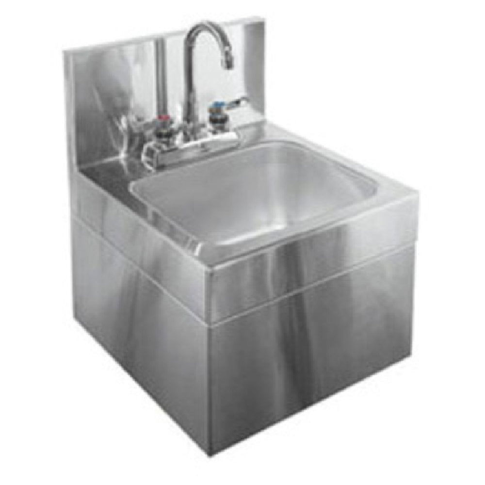 Glastender WHS-14 Hand Sink Wall Mount With Skirt 14"W X 15"D O.A.