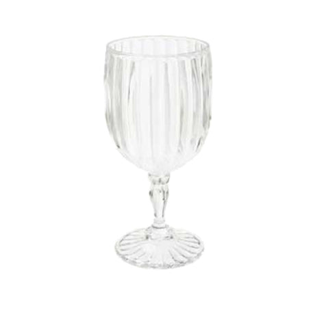 GET Enterprises SW-1422-1-SAN-CL Fluted Wine 8 Oz. (8.3 Oz. Rim Full) 3" Dia. X 7-1/4"H