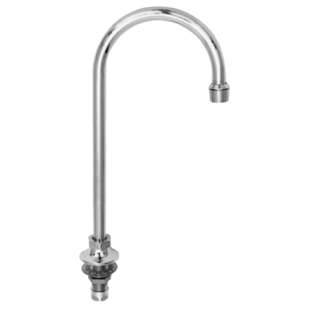 Fisher 46094 Faucet Deck Mount Base (no Handle) 12" Rigid/swivel Gooseneck Spout (use Included Star Washer To Make Rigid)