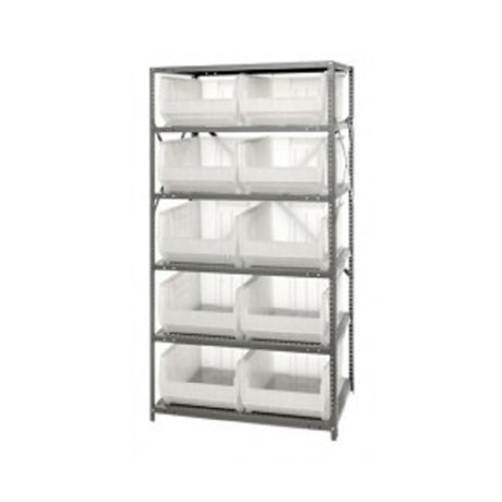 Quantum 2475-954CL Shelving Unit 24"D X 36"L X 75"H Heavy Duty