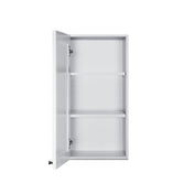 Summit CABWH1530L - Wall Cabinet, 15" W X 30"H, 6-way Adjustable Hinge