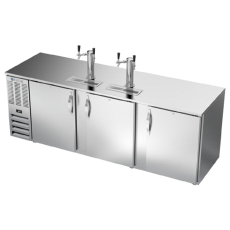 Beverage Air DD94HC-S - Draft Beer Cooler, 94"W X 30-3/8"D X 49-5/16"H, 32.768 Cu. Ft.