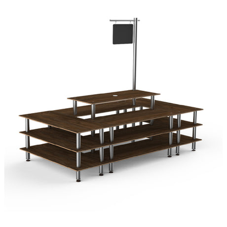 Steelite MGCMLB07WSXF Mogogo Buffet Solutions Modular Market Square 4-tier 130" X 71" X 107"H