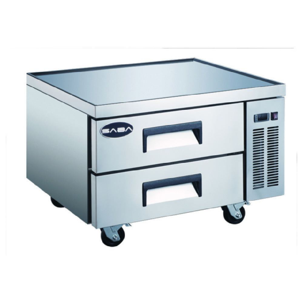 SABA SCB-36 Chef Base Drawer Refrigerator 36-3/8" W (2) Drawers Each Accommodate (1) 1/1 + (3) 1/6 Pans