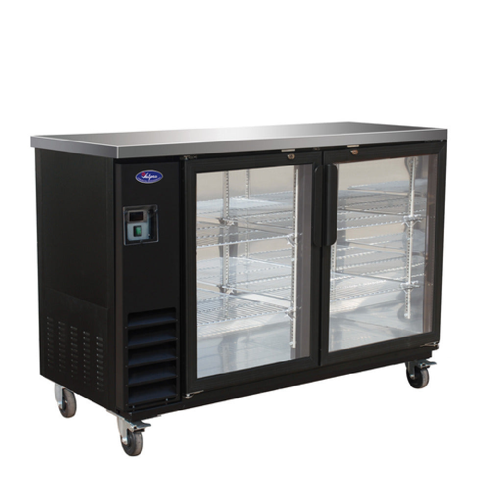 Valpro VP60G Refrigerated Back Bar Cooler Two-section 61"W