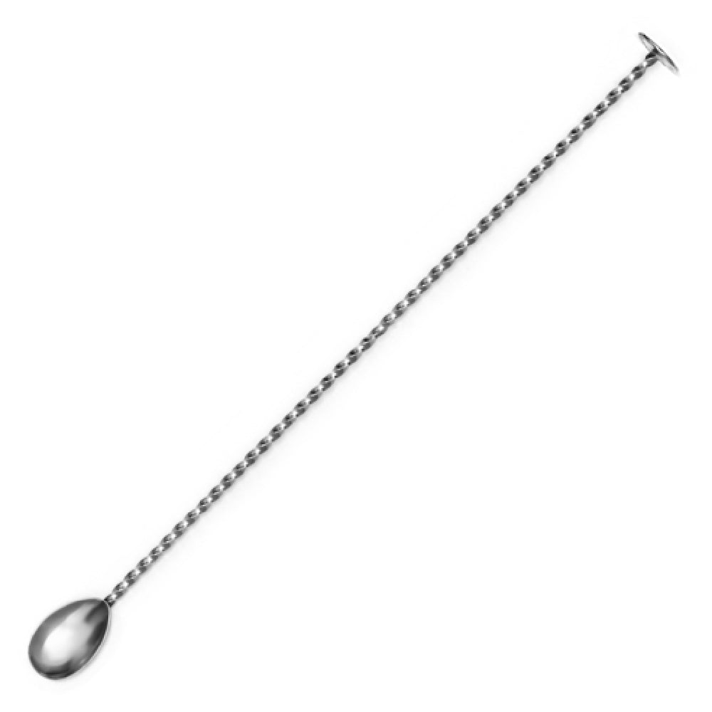 Spill-Stop 840-31 Bonzer Disc Muddler Bar Spoon 15-3/4" (40cm) Twisted Handle