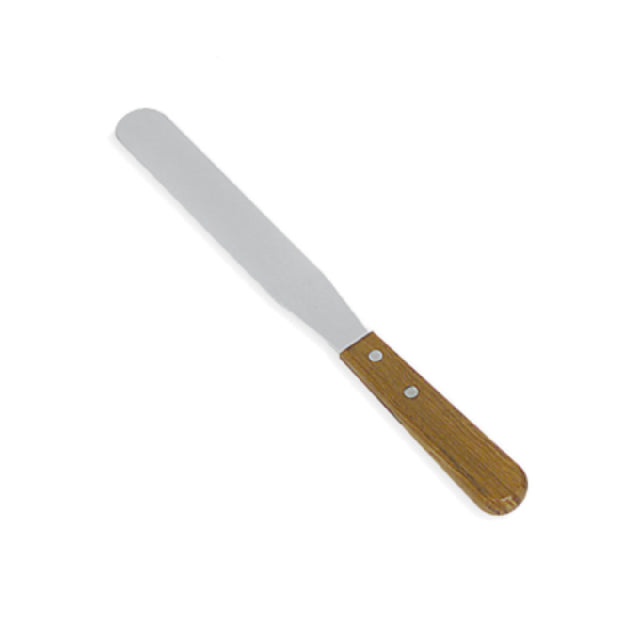 Browne Foodservice 573828 Spatula 8" X 1-1/4" OAL 18/8 Tempered Stainless Steel Blade