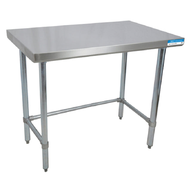 BK Resources QVTOB-7236 Work Table 72"W X 36"D X 34-3/4"H Overall Size 14/304 Stainless Steel Flat Top