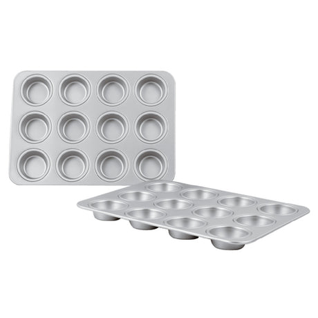 Paderno A1694006 Muffin Pan Makes (12) 2 Oz. Muffins 2-3/8" Top Dia. X 2" Base Dia.