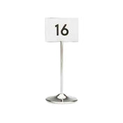 Bauscher Hepp 13.2264.2000 - Table Number Stand, 7-7/8"H (200mm), 18/10 Stainless Steel