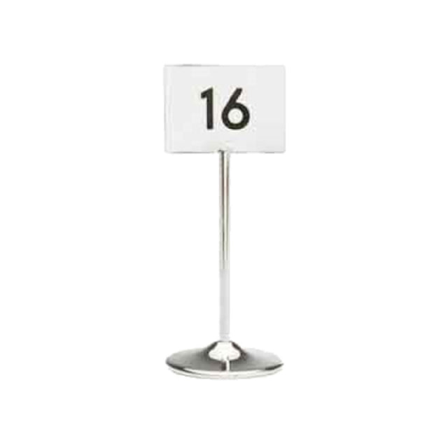 Bauscher Hepp 13.2264.2000 - Table Number Stand, 7-7/8"H (200mm), 18/10 Stainless Steel