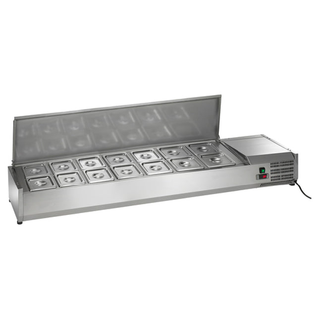 Arctic Air ACP63 Refrigerated Counter-Top Prep Unit 63"W Includes (14) 1/6 Stainless Pans