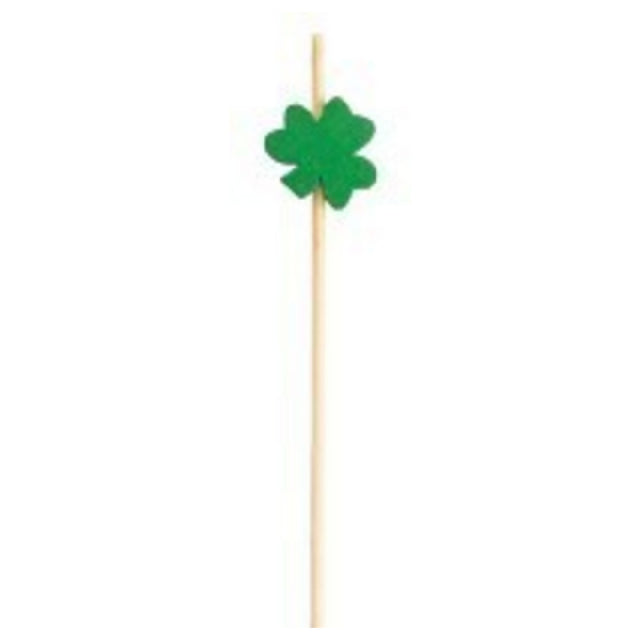 Tablecraft 12142 Decorative Picks Shamrock 5/8" X 1/4" X 4-1/2"