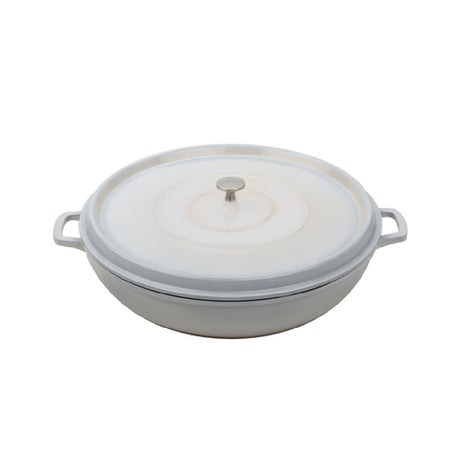 GET Enterprises CA-008-AWH/BK/CC Heiss™ Braiser Pan 4 Qt. (5 Qt. Rim Full) 12-5/8" Dia. X 2-7/8"H