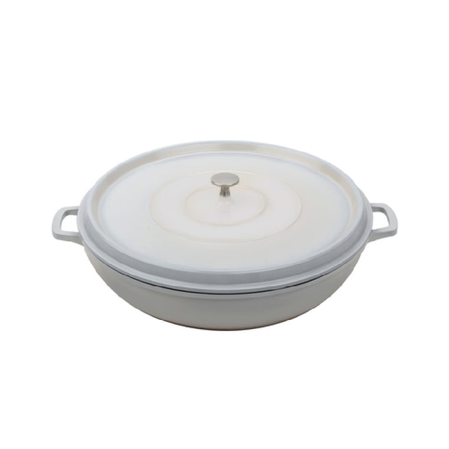 GET Enterprises CA-008-AWH/BK/CC Heiss™ Braiser Pan 4 Qt. (5 Qt. Rim Full) 12-5/8" Dia. X 2-7/8"H