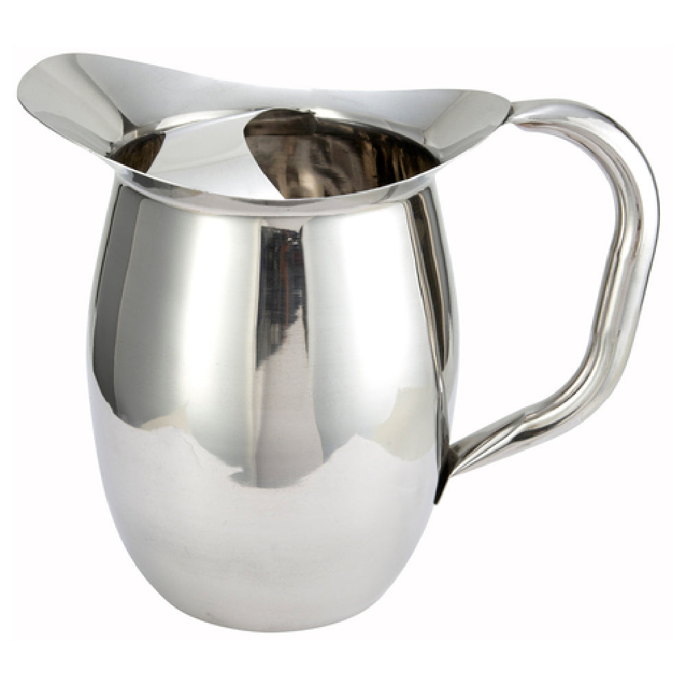 Winco WPB-2C Bell Pitcher 2 Qt. With Ice Guard