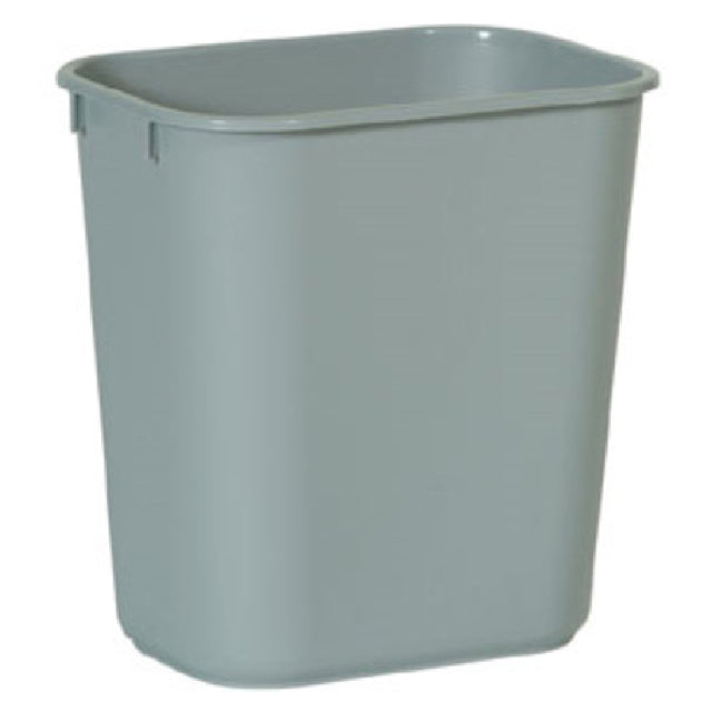 Rubbermaid FG295500GRAY - Waste Basket, 13-5/8 Quart, 11-3/8"W X 8-1/4"D X 12-1/8"H