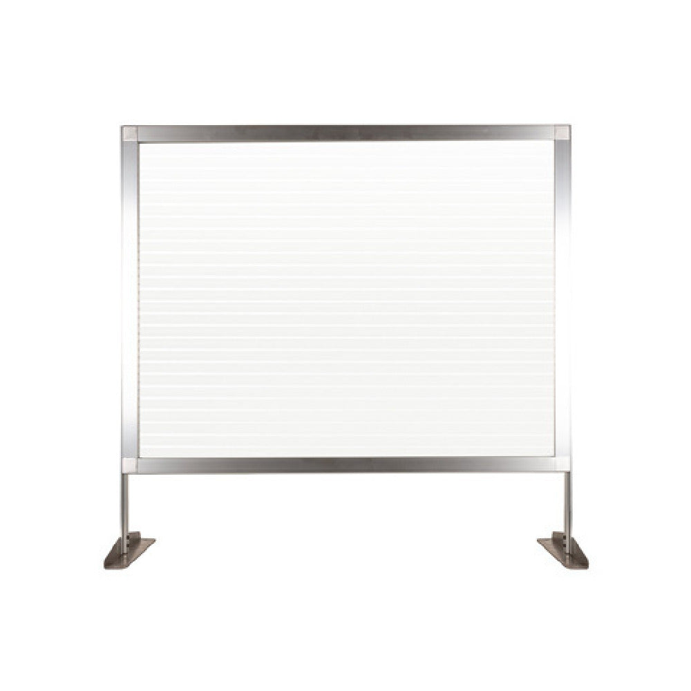 Omcan 46762 (46762) Social Station Panel Countertop 34" X 32.5"H Clear-fluted Polycarbonate