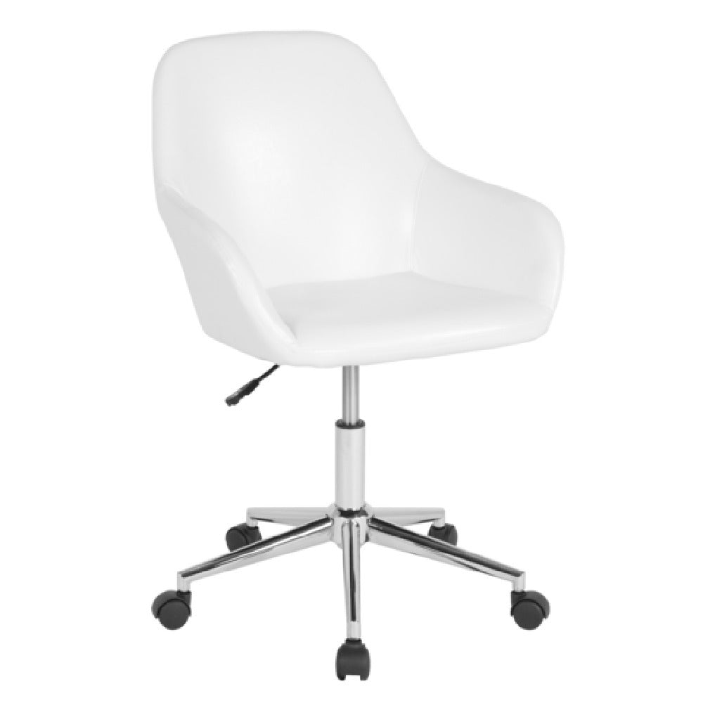 Flash Furniture DS-8012LB-WH-GG Cortana Office Chair 16-1/2" To 21-1/2" Adjustable Seat Height