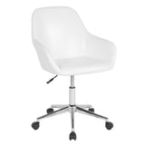 Flash Furniture DS-8012LB-WH-GG Cortana Office Chair 16-1/2" To 21-1/2" Adjustable Seat Height