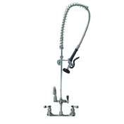 Hubert 158423 - Kratos Pre-Rinse Faucet With 8" Centers & 16" Add-On Faucet, Wall-mount