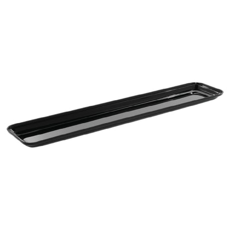 Hubert 57760 - HUBERT® Black Acrylic Food Pan - 30"L X 6"W X 1"D