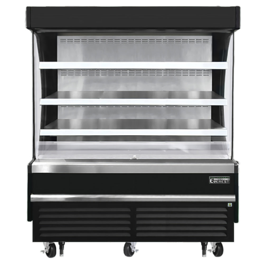 Everest Refrigeration EOMV-60-B-28-S Vertical Open Display Merchandiser 60"W X 28-3/8"D X 60-1/8"H