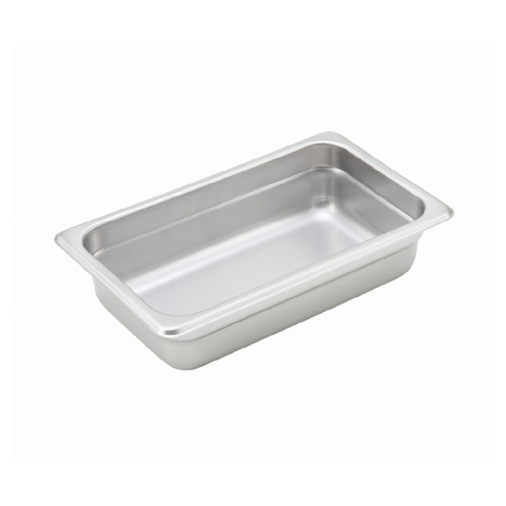 Winco SPJH-402 Steam Table Pan 1/4 Size 10-5/6" X 6-5/16" X 2-1/2" Deep