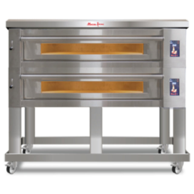 Marra Forni ELST55-36/2 Marra Forni Electric Deck Oven Two Independent Stacked Cooking Decks Each With 55" X 36" MarraStone Cooking Surface
