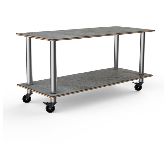 Steelite MGCMDX01GSXW Mogogo Buffet Solutions Modular Serving Table 2-tier 71" X 29-1/2" X 35"H