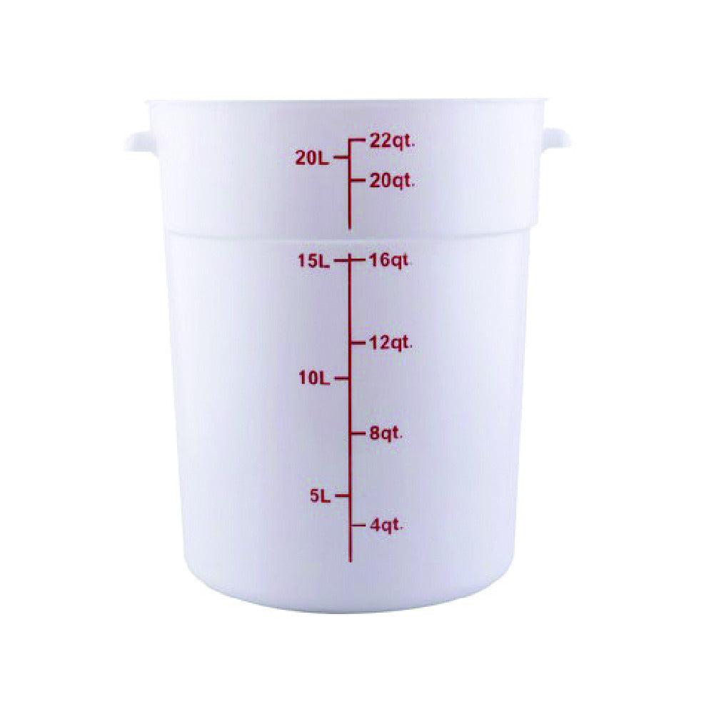 Hubert 76343 - CenPro® Food Storage Container, 12-1/4"W X 12-1/4"D X 14-7/8"H, Round