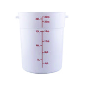 Hubert 76343 - CenPro® Food Storage Container, 12-1/4"W X 12-1/4"D X 14-7/8"H, Round