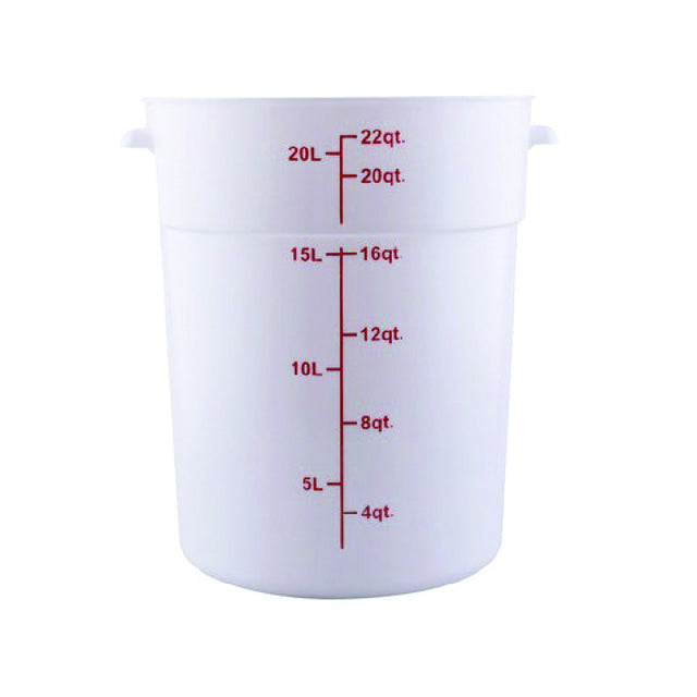 Hubert 76343 - CenPro® Food Storage Container, 12-1/4"W X 12-1/4"D X 14-7/8"H, Round