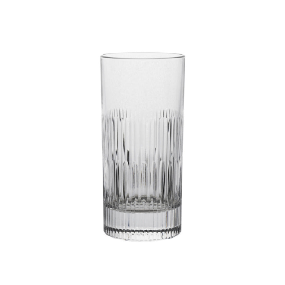 Steelite 680RCR397 Cut Highball Glass 12.0 Oz. (H 6" M 2-3/4" T 2-3/4" B 2-1/2") EcoCrystal