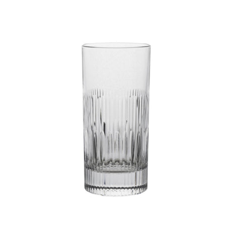 Steelite 680RCR397 Cut Highball Glass 12.0 Oz. (H 6" M 2-3/4" T 2-3/4" B 2-1/2") EcoCrystal