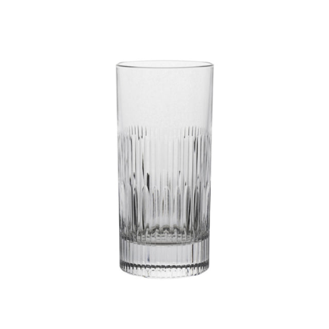 Steelite 680RCR397 Cut Highball Glass 12.0 Oz. (H 6" M 2-3/4" T 2-3/4" B 2-1/2") EcoCrystal