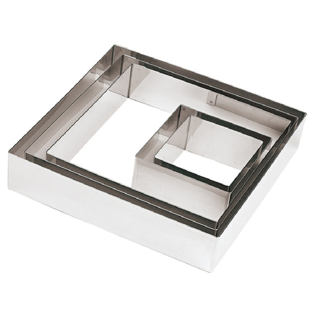 Paderno 47548-02 Pastry Ring Square 4" X 4" X 1-7/8"H