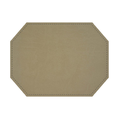 Risch PLACEMATDXOCT-EVERGREEN 16X12 Evergreen Bio-friendly Faux-leather Premium Sewn Placemat (specify Color)