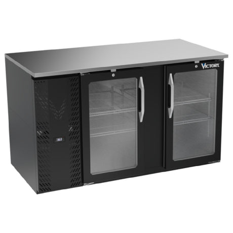 Victory VBB58HC-FG-B - Back Bar Refrigerator, Food Rated, Two-section