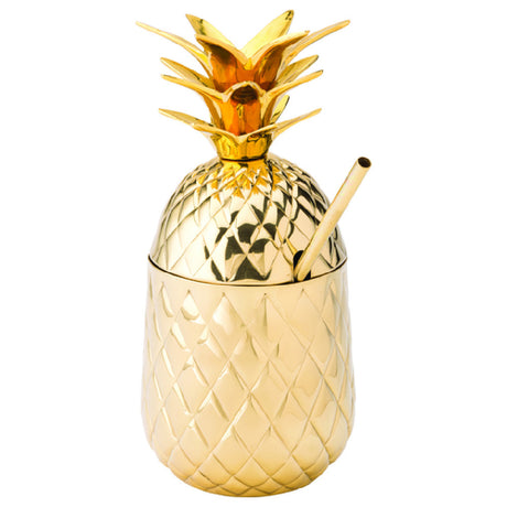 Hospitality Brands HB92061-001 Legend Glassware Maui Pineapple Cup With Straw