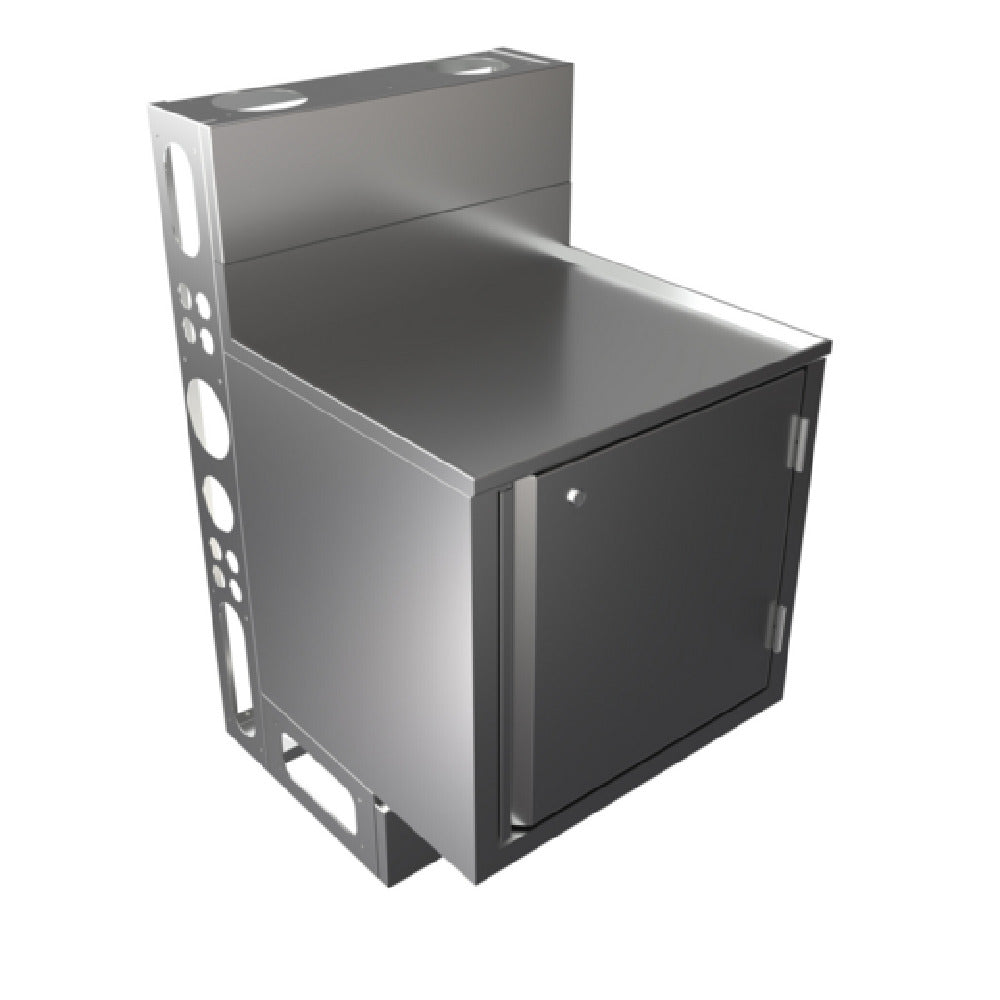 BK Resources UBC-DW-21-W24HL Top Shelf Underbar Cabinet Flat Top With Raised Edge