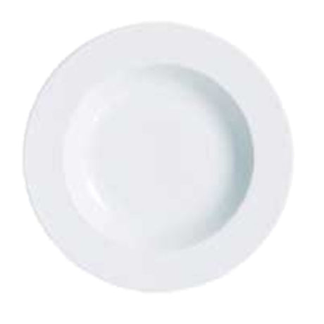 Arc Cardinal R0809 Arcoroc Candour Rim Pasta Plate 18.5 Oz (D:11.75'') High Alumina Porcelain