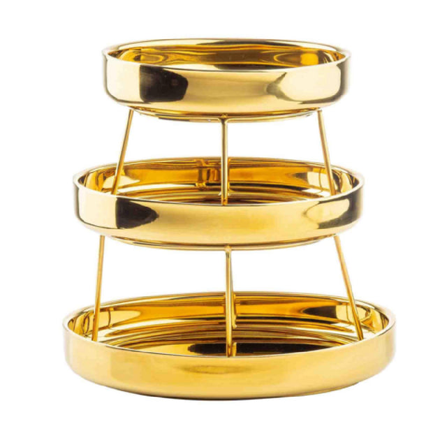 TableCraft Products 13453 - Three-Tiered Seafood Tower, 14-1/4"W X 14"D X 9-1/2"H